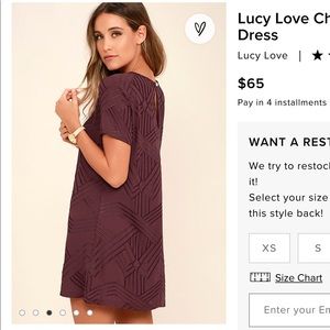 Lulu’s Lucy Love Charlotte Burgundy Embroidered Shift Dress